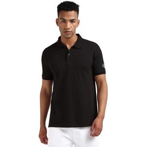 Calvin Klein Jeans Heren Badge Regular Fit Poloshirt met korte mouwen, Zwart (Ck Zwart), XS