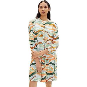 TOM TAILOR Dames Jurk 1035862, 31122 - Colorful Wavy Design, 36