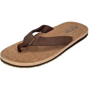 Cool Shoes Heren Sin Teenslippers, Braun Cork 00918, 45 EU