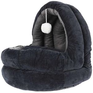 THE CONCEPT FACTORY, AN5254, Soothing Bed for Animals 43X48X50 cm, Optimal comfort for your cat, cute and decorative design, Play and rest space, Easy maintenance