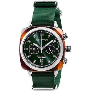 Briston Green Clubmaster Sport Nylon Chronograph Briston Watch 17142.SA.TS.10.NBG