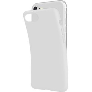 SBS iPhone SE 2022/SE 2020/8/7 Snowwhite Pantone White Hoes, zacht, flexibel, krasbestendig, dunne en comfortabele tas, case, compatibel met draadloos opladen