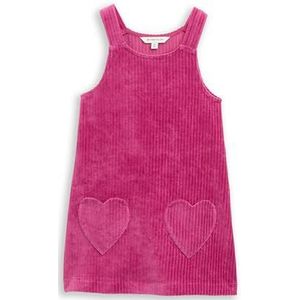 TOM TAILOR - Jurk - Pink - Fluweel/Nicky Velours - Mouwloos - Lang/maxi