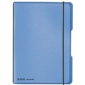 Herlitz 11361532 notitieboekje (A5, LIN, 80 g/m²) 40 vellen blauw