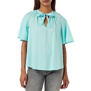 United Colors of Benetton Blusa 5CQYDQ04O hemd, turquoise 1Y9, XS dames, turquoise 1y9, XS