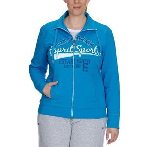 ESPRIT Sports Dames Sweatshirt, E64620, Turquoise (Bay Turquoise 441), 42