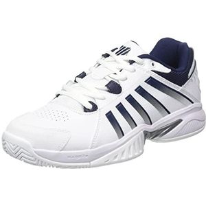 K-Swiss Heren Receiver V tennisschoen, Wit Peacoat Zilver, 44 EU