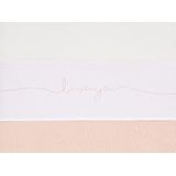 Jollein Baby Laken Wieg 75x100cm Love you - Pale Pink