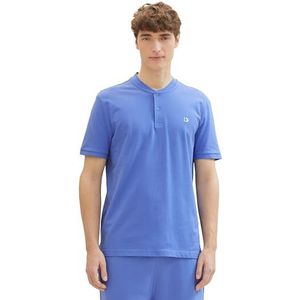 TOM TAILOR Denim Poloshirt voor heren, 30104 - Blueberry Blue, M