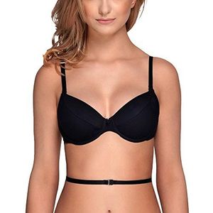 Vivisence Kate 1011 Push-Up Bh Inzetstukken En Beugels Blote Rug Multipositie, Zwart,75C