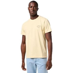 Wrangler Heren Small Logo Tee T-shirt, banana crêpe, L