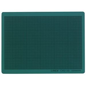 Linex Snijmat, A4 210x300x3 mm, mm-rooster, zelfherstellend, groen
