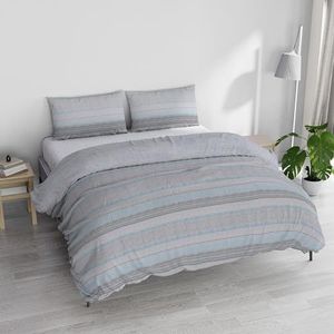 Italian Bed Linen Athena Beddengoedset, 100% katoen, bellen, lichtblauw, tweepersoonsbed