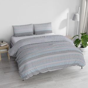 Italian Bed Linen Athena Beddengoedset, 100% katoen, lichtblauw, tweepersoonsbed