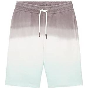 TOM TAILOR Joggingshorts voor jongens met patroon, 31740 - Grey Aqua Dip Dye, 170 cm
