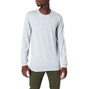 Scotch & Soda Heren Classic Ecovero Viscose Melange Crewneck Pull Pullover, blauw melange 0886, S