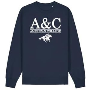 AMERICAN COLLEGE USA Joggingset voor heren, marineblauw, maat L, Blauw, L