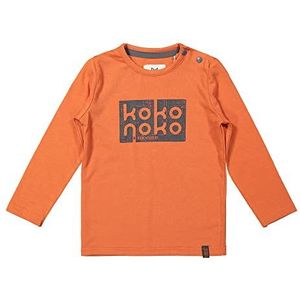 Koko Noko Jongens shirt, Faded Orange, 12 Maanden
