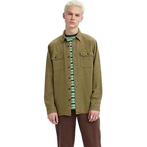Levi's Heren Shirts Non Denim Hemd, Z1707 Green Garment Dye, S
