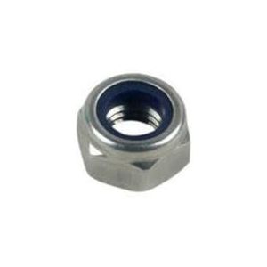 Lennie, Zeshoekige moer, zelfzoeker, Ø 16, veiligheid onjuist, lage vorm met nylon ring (remmoer), weerstandsklasse 6.8, in staal, doos verpakking, doos van 50