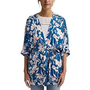 ESPRIT Korte kimono van LENZING ™ ECOVERO™, bright blue, S