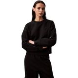 Calvin Klein - Sweatshirt - Zwart - LS ARCHIVE LOGO FRENCH TERRY RLX