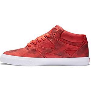 DC Shoes Kalis Vulc Leather Mid-Top Shoes for Men Sneaker, Rust, 46,5 EU
