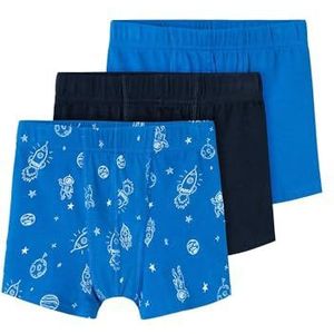 NAME IT MINI Boxershort NMMTIGHTS - set van 3 Blauw/Donkerblauw