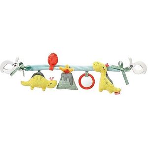 Fehn Kinderwagenketting, baby, mobiel, speelgoed, flexibel, om op te hangen, voor baby's en peuters vanaf 0 maanden, schattige dinofiguren, blije dino