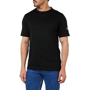 Calvin Klein Jeans Heren Badge Regular Tee S/S Gebreide Tops, zwart, M