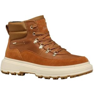 Geox Dames D Lamidie + Grip ABX enkellaars, cognac, 37 EU