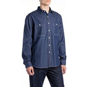 Replay Jeanshemd voor heren, 007, donkerblauw, L