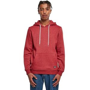 Urban Classics Basic Melange Hoody voor heren, blloodstonemelang, XS