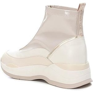 XTI - Damessneakers met ritssluiting, kleur: bruin, maat: 37, Beige, 39 EU