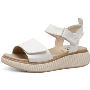 Jana Vegan platte damessandalen, wit, 36 EU, wit, 36 EU