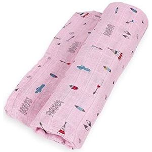 Interbaby 99892-02 - mousseline tipi roze beer unisex