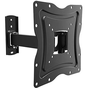 RICOO Monitor TV muurbeugel TV draaibaar voor 30-55 inch, universele tv-beugel S1222, televisiebeugel voor muur, muurbeugel TV 55 inch, max. 30 kg, max. VESA 200x200 mm