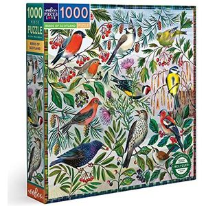 eeBoo - Tuinpuzzel voor volwassenen, 1000 stukjes, de vogels van Schotland, PZTBDS