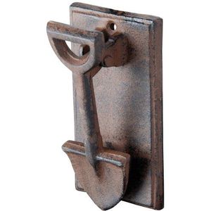 Esschert Design Deurklopper, spatmotief, bruin, 8,4 x 5,5 x 16,2, DB55
