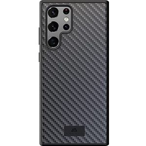Black Rock - Cover Carbon Case Protective Case Real Carbon Case geschikt voor Samsung Galaxy S22 Ultra 5G I Carbon Phone Case Fiber (zwart)