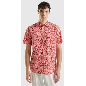 United Colors of Benetton heren overhemd, Rood, XL