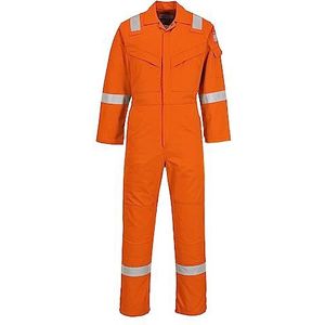 Portwest FR21 Vlamvertragende Super Lichtgewicht Antistatische Overall, Normaal, Oranje, Grootte XXL