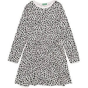 United Colors of Benetton Vestito Jersey Semplice Maculato Animalierjurk voor meisjes