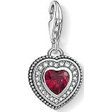 Thomas Sabo Dameshanger hart met rode steen 925 sterling zilver 1478-640-10