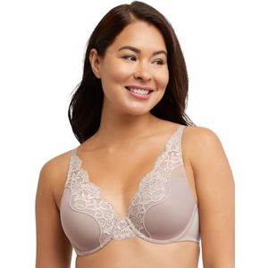 Bali Dames One Smooth U Lace Underwire, Comfort Stretch Volledige Dekking Convertible BH, Avond Blush, 75C