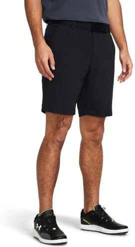 Under Armour Baseline Basketbalshorts voor heren, Castlerock Volledige Heather, L