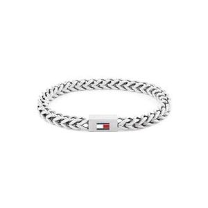 Tommy Hilfiger - Herenketting Armband - Roestvrij Staal - 19 cm - Met Iconische Vlag