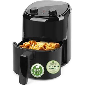 Emerio AirFryer Heteluchtfriteuse, 2,2 l volume voor 1 persoon of als tweede apparaat, frituren met hete lucht zonder olie, gezonder frituren, cool touch, BPA-vrij, snelle opwarming, 1000 W