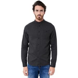 Street One MEN Herrenhemd, Antraciet Grijs Melange, L