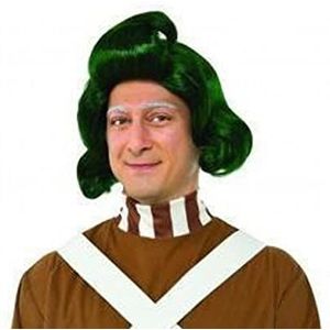 Rubie's Willy Wonka & The Chocolate Factory Oompa Loompa kostuum pruik, zoals afgebeeld, eenheidsmaat, Zoals getoond, Eén Maat